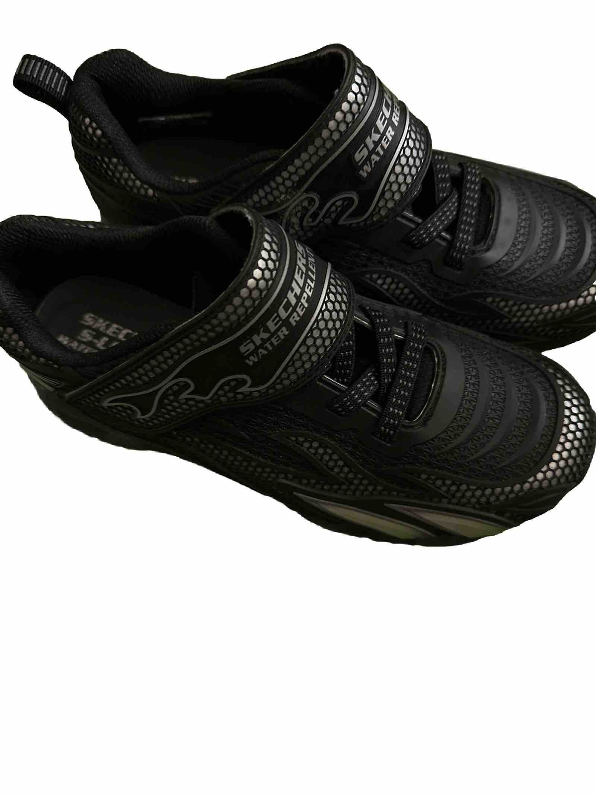 SAOLA Skechers Luci Idro Ragazzi 400116L BKSL Taglia 5 Ottime Condizioni