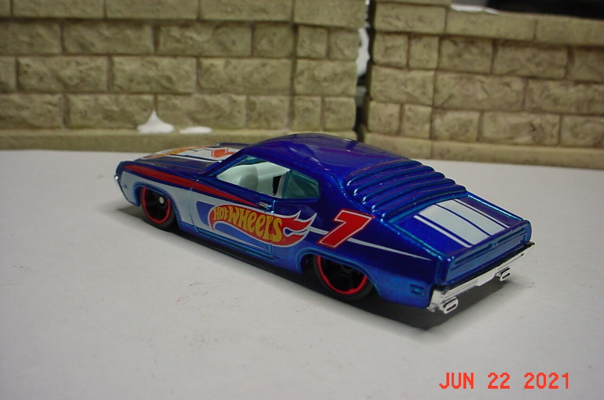 ミニカー Hot Wheels 70 Ford Torino 40th Hot Wheels 70 Ford Torino Blue Met 7 Race Team 1/64 j107 | eBay