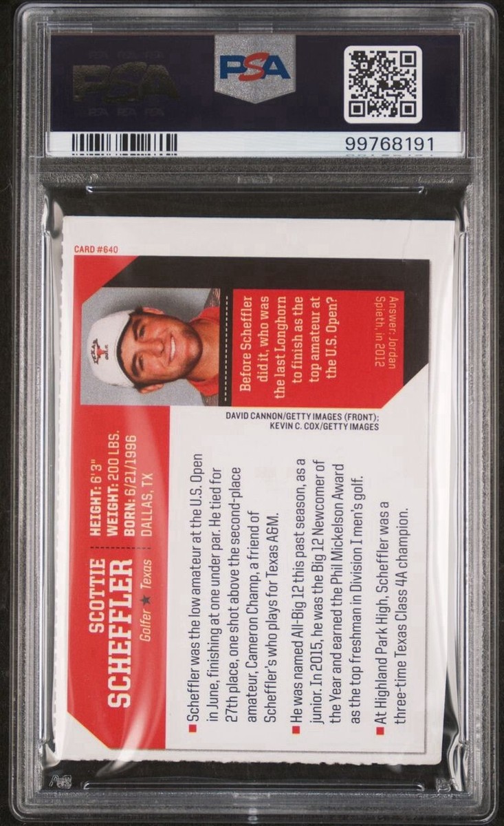 2017 Sports Illustrated SI For Kids Scottie Scheffler Signed Card