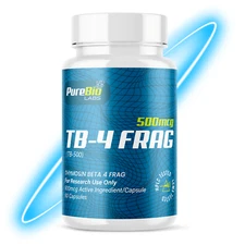 TB-4 FRAG 500mcg | 60 Capsules | Made in USA (1 Bottle) | Pure Bio Labs