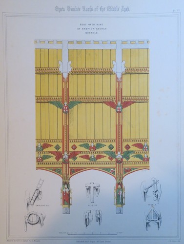 The Open Timber Roofs of The Middle Ages,1849 1st Edition,complete text & Plates - Picture 24 of 24