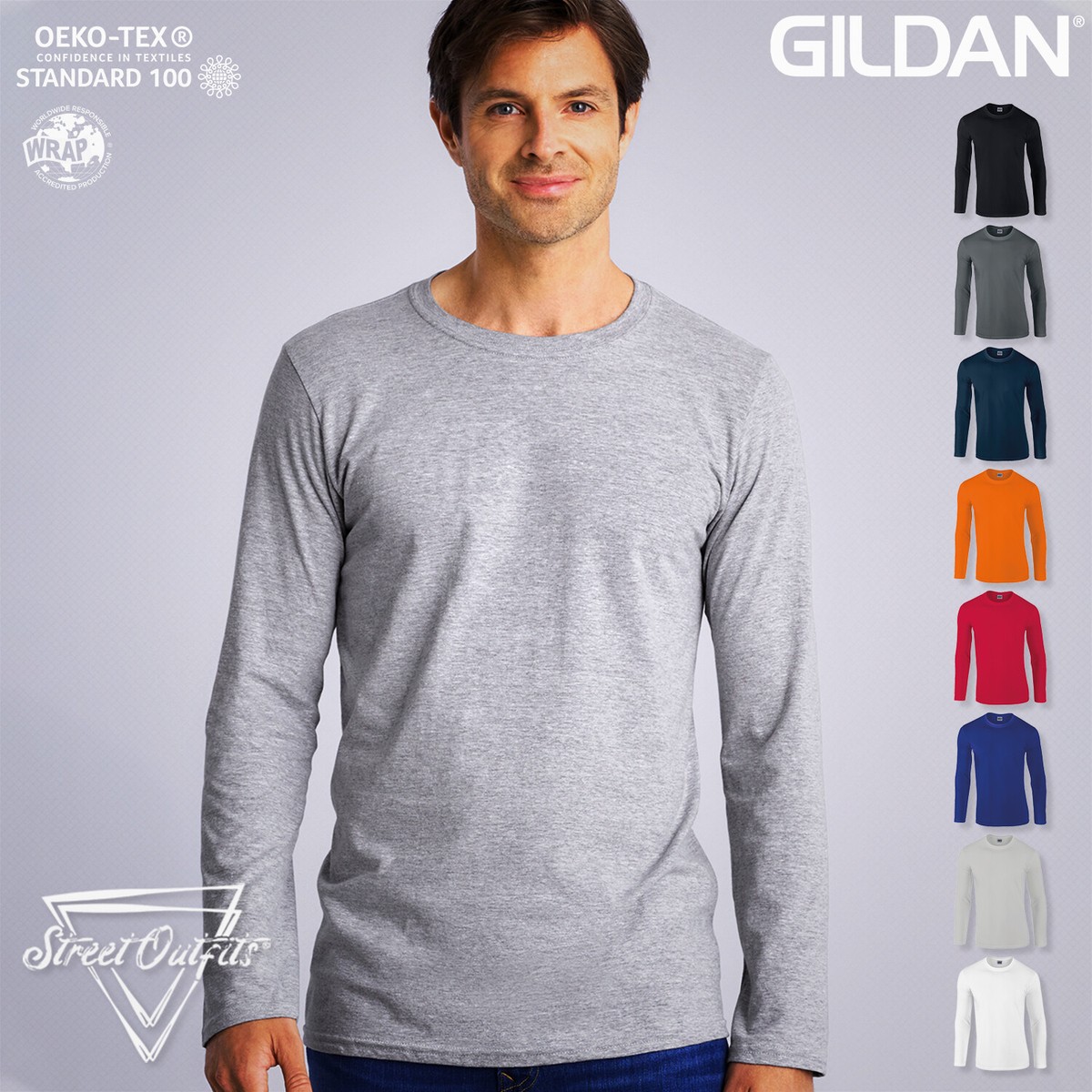 gildan softstyle ringspun long sleeve