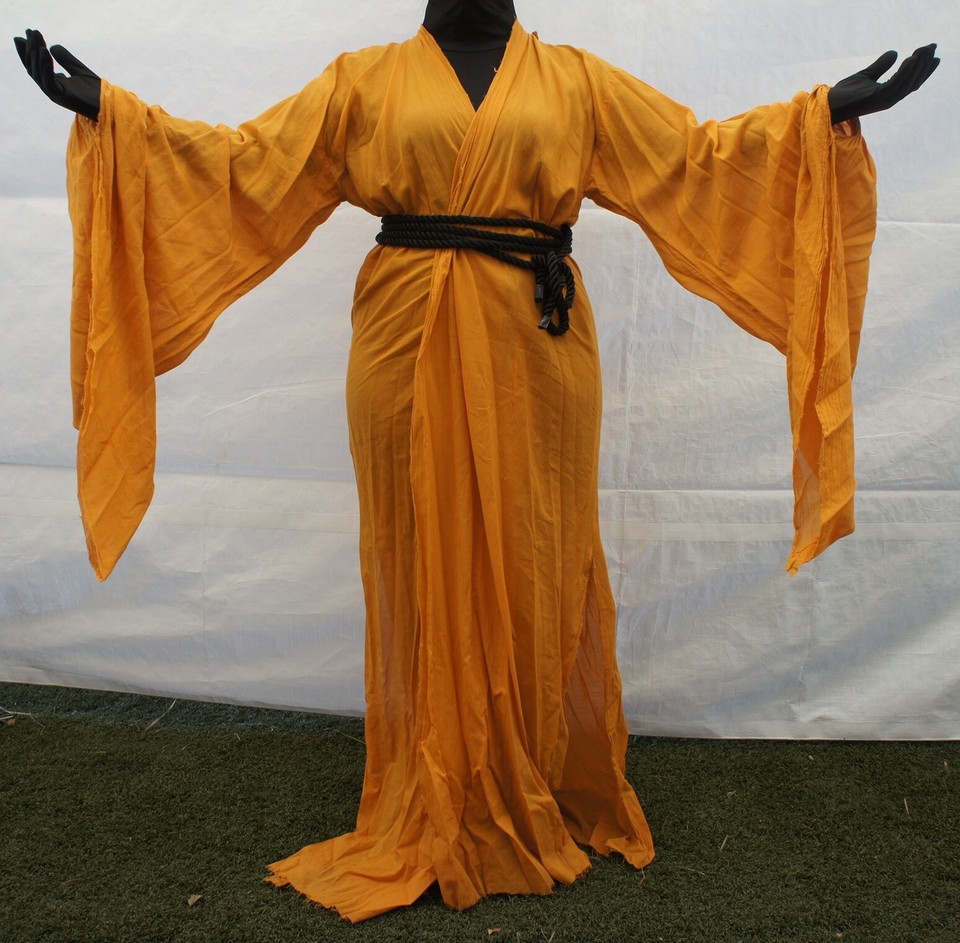 Medieval Occult Sheer Ritual Robe Halloween Witch Larp pagan Martial ...