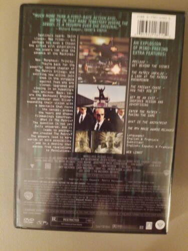 The Matrix Reloaded (DVD, 2003, 2-Disc Set, Full-Screen) Booklet, Keanu Reeves - Picture 2 of 8