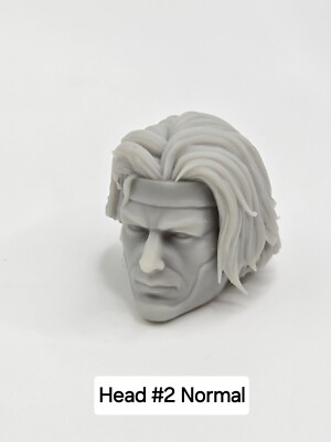 3d Print GAMBIT X-MEN LONG HAIR HEAD #2 1:12 6'' GI Joe Classified/Marvel Legend