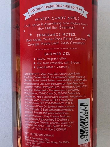 Bath & Body Works LOT 3 FULL SIZE Winter Candy Apple Holiday lotion shower gel - Picture 5 of 7