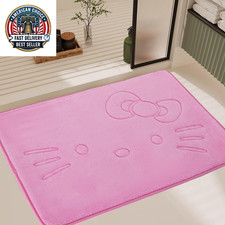 Cute Cartoon Pink Area Rugs for Bedroom Living Room Bathroom Rugs Bath Mat Door