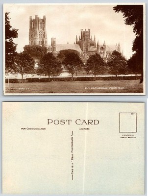 Ely England Ely Cathedral From The S W RPPC Postcard Y318