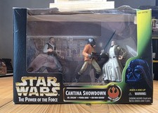 Star Wars Cantina Showdown Kenner Power of the Force 1997 Obi-Wan Ponda Baba Dr