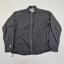 RONHILL Jacket XL Black Mens Pockets Full Zip Hooded Running Lightweight