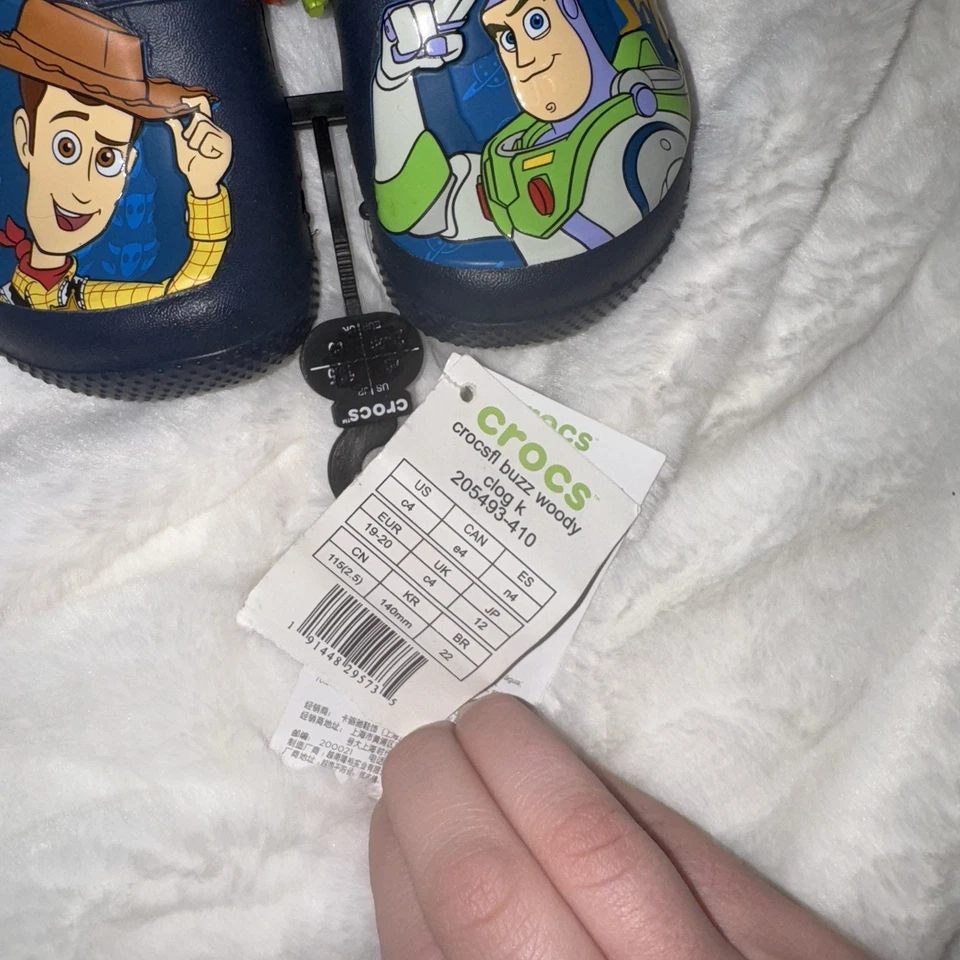 Zuecos Crocs Disney Pixar Buzz and Woody Talla C4 Unisex Niño Bebé Nuevos con Etiquetas Foto 2 de 4