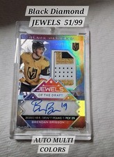 🇨🇦 2024-25 UD BLACK DIAMOND JEWELS BRENDAN BRISSON AUTO /99 JD-BB RC