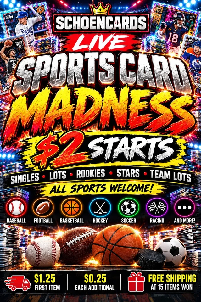 🔥 SPORTS CARD MADNESS! ROOKIES • STARS • SINGLES • TEAM LOTS!