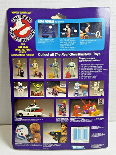 Kenner The Real Ghostbusters Winston Zeddmore & Chomper Ghost 1987 Orig SEALED - Bild 5 von 22