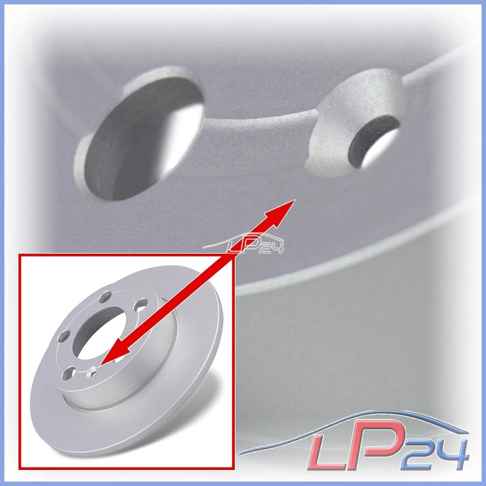 2x DISQUE DE FREIN ARRIÈRE PLEIN ATE Ø230 POUR SKODA ROOMSTER 5J + PRAKTIK - Photo 3/4