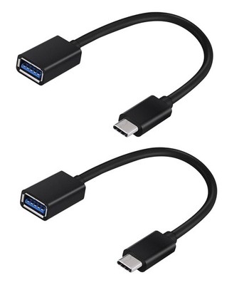 Tek Styz OTG USB-C 3.0 Adapter (2 Pack) Compatible with OnePlus 7T Pro Black 