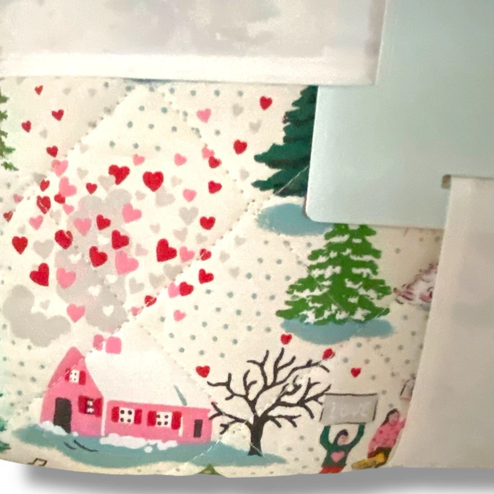 Cath Kidston London Cotton Christmas SHINE BRIGHT Cream Twin Quilt & Sham NWT - Image 2 of 4