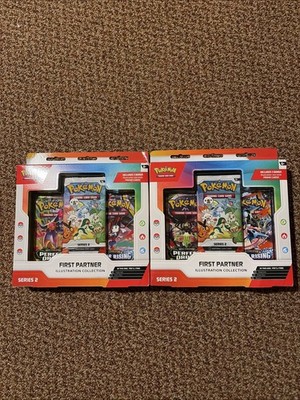 Pokemon TCG First Partner Illustration Collection Box Series 2 Lot Of 2