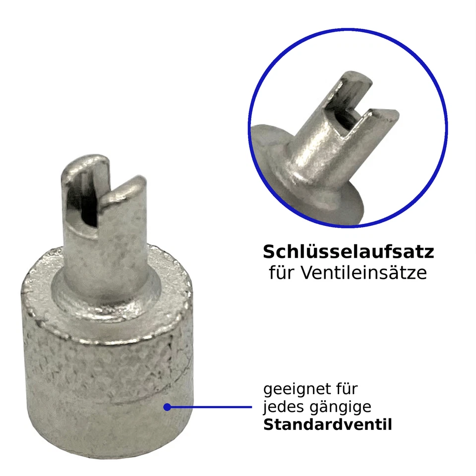 10x Ventilkappe Metall Reifenventilkappe Radventil PKW LKW Auto Motorrad Fahrrad - Bild 2 von 3