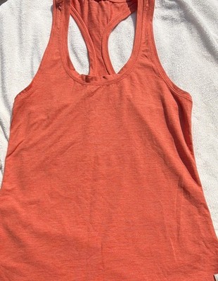 Vuori Women's Racerback Tank Scoop Neck Stretch Jersey Orange XS VW108