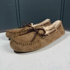 UGG Dakota Women Size US 11 Antelope Moccasin Loafers Sherpa Lined 5612 New Tan