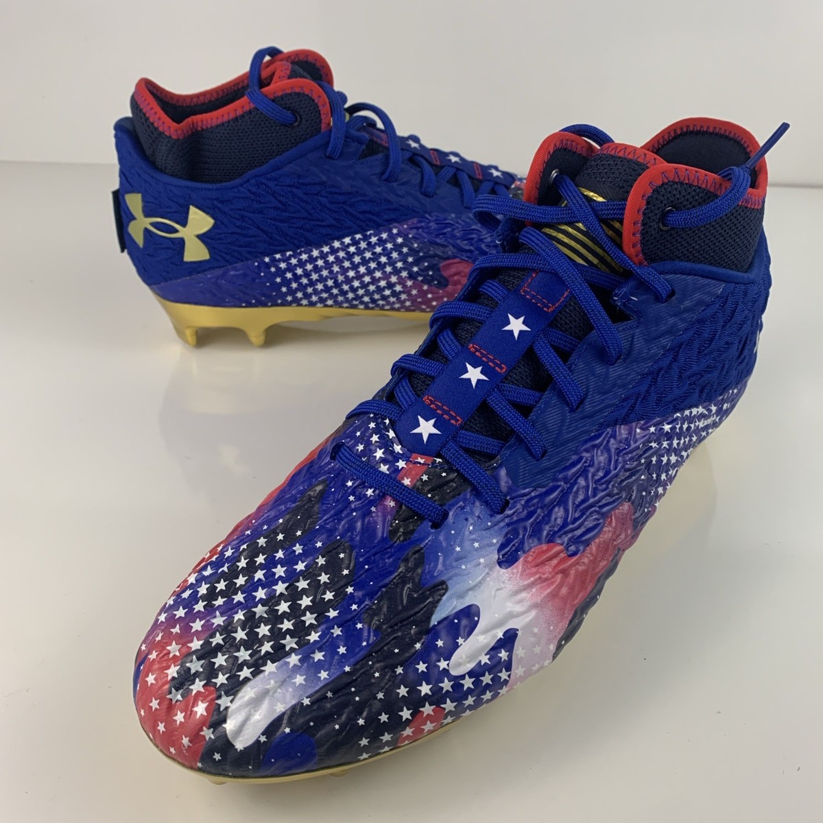 Under Armour Spotlight Clone 4 MC USA Blue Mens 11.5  display picture 1