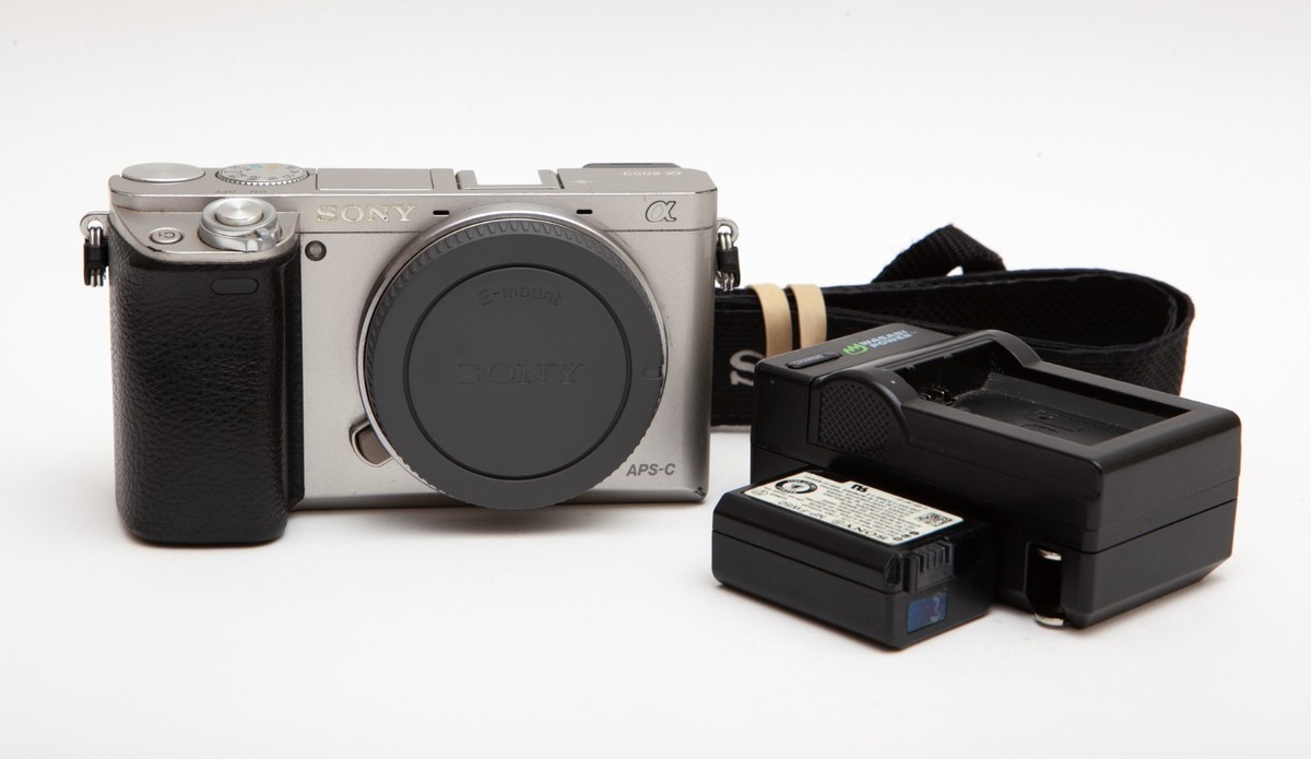 Sony Alpha A6000 Digital Camera (Silver) Body Only ** USA