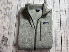 Mens Patagonia Sweater Sz XL Full Zip Gray Heavy Material 1766