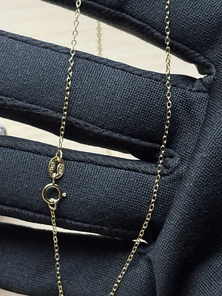 Collana, Argento 925 ITALY Vermeil placcata in oro 14k - Immagine 2 di 4