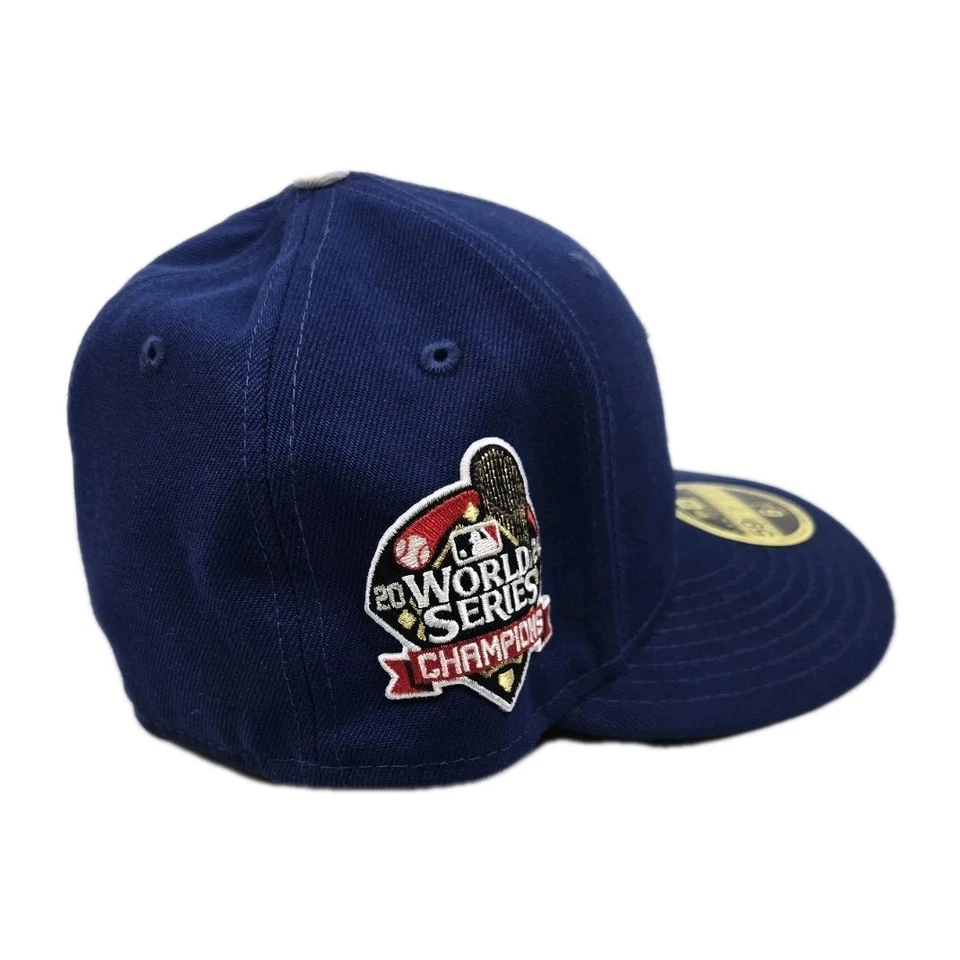 LA Dodgers MLB New Era 2024  World Series Patch 59fifty Fitted Hat Size 6 7/8 - Image 3 of 4