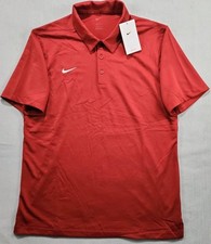 Nike Dri Fit Franchise Polo Shirt Men L Burgundy Dri-FIT CI4470-698 Stretch New