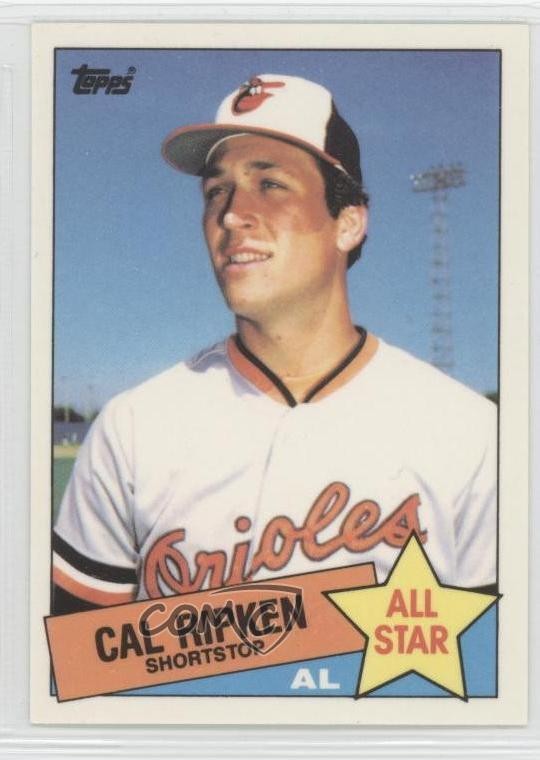 1985 Topps All Star Collector's Edition Tiffany Cal Ripken Jr #704 HOF 0a0