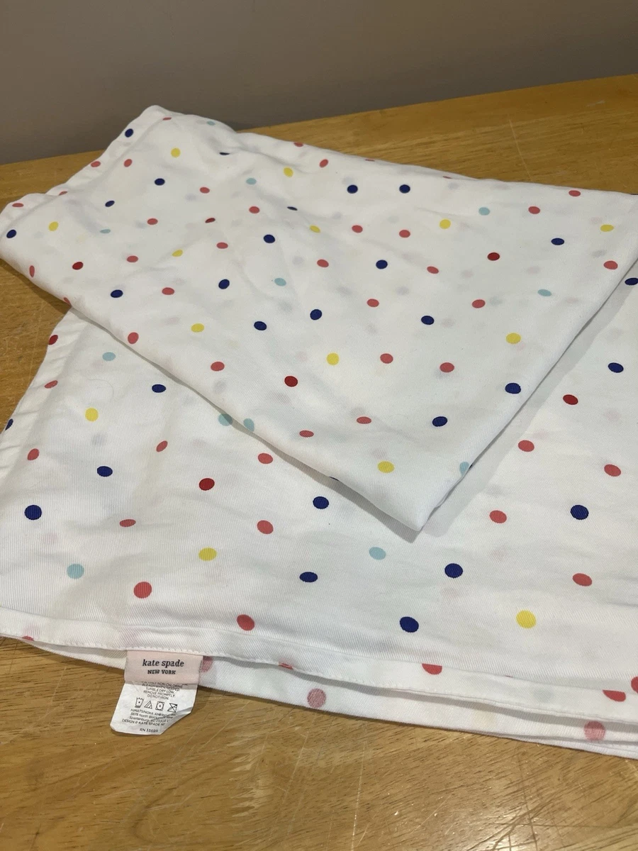 red_dots_curtain_2.jpg Kate Spade New York Multi Dots Shower Curtain 72x72 NIP main image 1