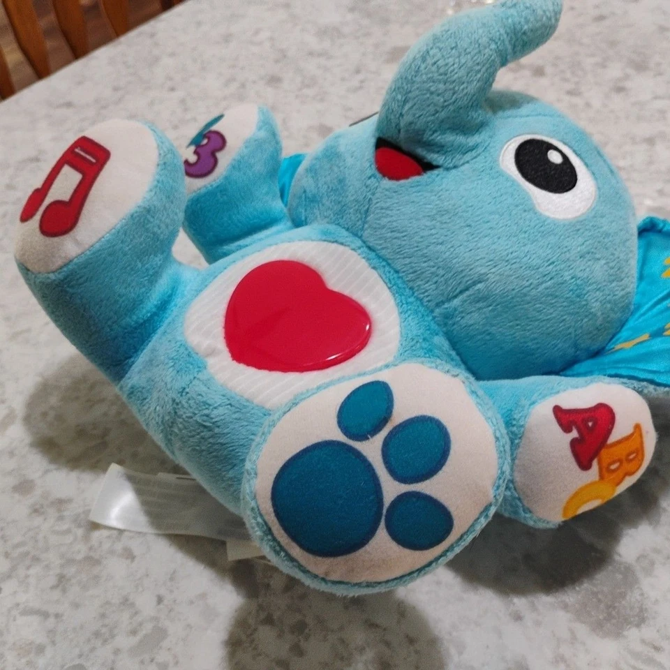 Peluche Little Tikes My Buddy TRIUMPHANT Interactivo Elefante Azul Modo Día/Noche. Foto 3 de 4