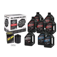 Milwaukee-Eight Synthetic 20W-50 Oil Change Kit - Black Filter 90-129018PB