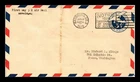 DR JIM STAMPS US COVER FIRST DAY 5C AIR MAIL ENVELOPE STAINED FRONT