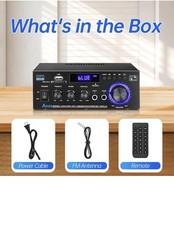 Daakro AK45 Stereo Audio Amplifier 300W Home 2 Channel Wireless Bluetooth 5.0