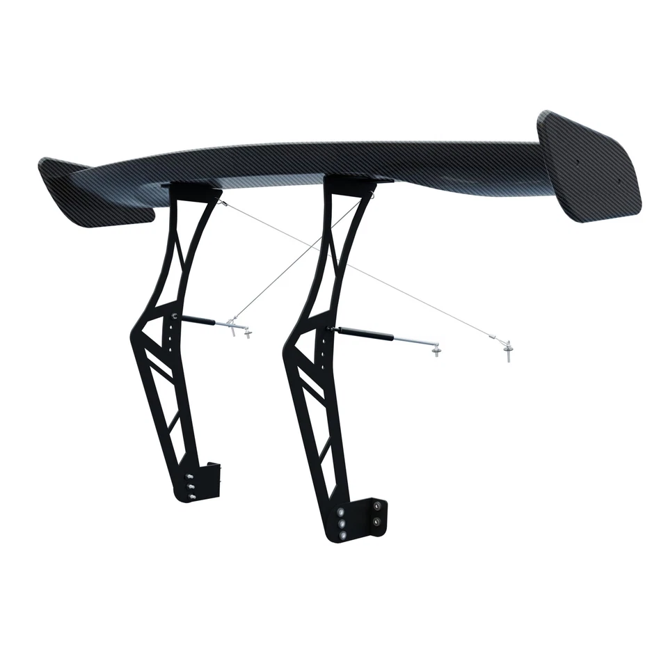  Universal 55inch GT Racing Spoiler Chassis Mount Wing ABS Adjustable GT Spoiler - Image 4 of 4