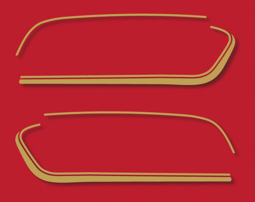 Kit autocollant fuel reservoir Suzuki GT380 M 1975 sticker GT 380 M gold