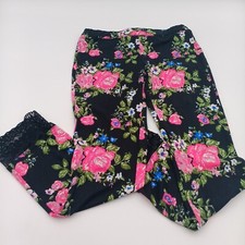 Poof New York Pants Girl's Small Multicolor Floral Leggings