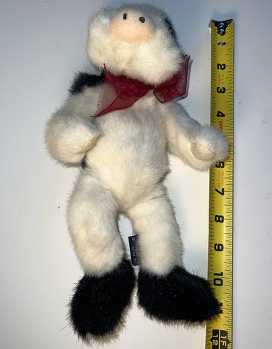 Boyds Cow  plush Moostein the Black and White jointed Holstein  11” 1993 Vintage - Picture 2 of 6