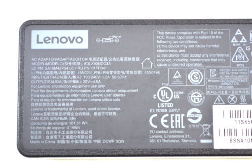 Original Lenovo ThinkPad 90W (ADLX90NCD3A) 20V, 4,5A AC Adapter/ Netzteil - Bild 3 von 4