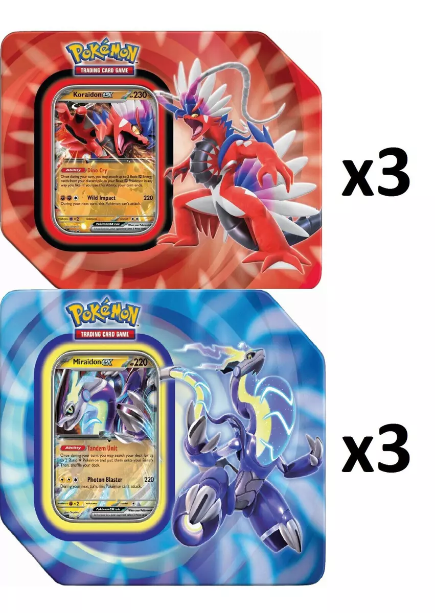 Pokémon TCG: Paldea Legends Koraidon ex / Miraidon ex Tin (Paldea