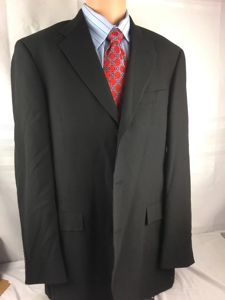 Blazer Ted Baker 41L Negro 3Btn 2 Ventilaciones 100% Lana 41 L Usado Una Vez YGI RE604 Foto 2 de 4