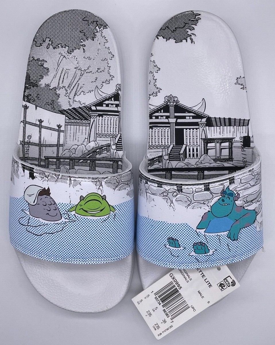 adidas Originals x Monsters Adilette Lite Mike Sulley White