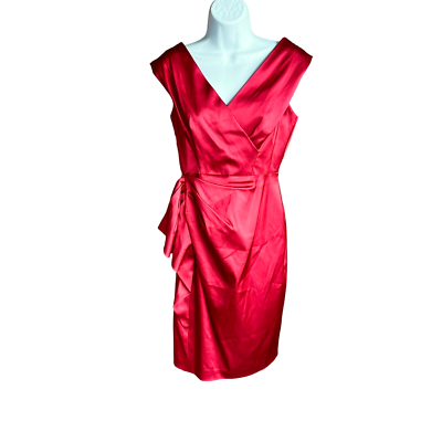open lace back dress Maggy London Plus Size Sleeveless Shirt Dress, Womens, 16w, Red main image 0