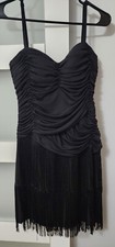 Guess Womens Tinsel Black Dress Size 14 EUC!