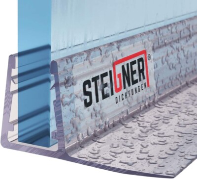 STEIGNER Duschdichtung Glasstärke 6/7/ 8 mm Gerade PVC UK02