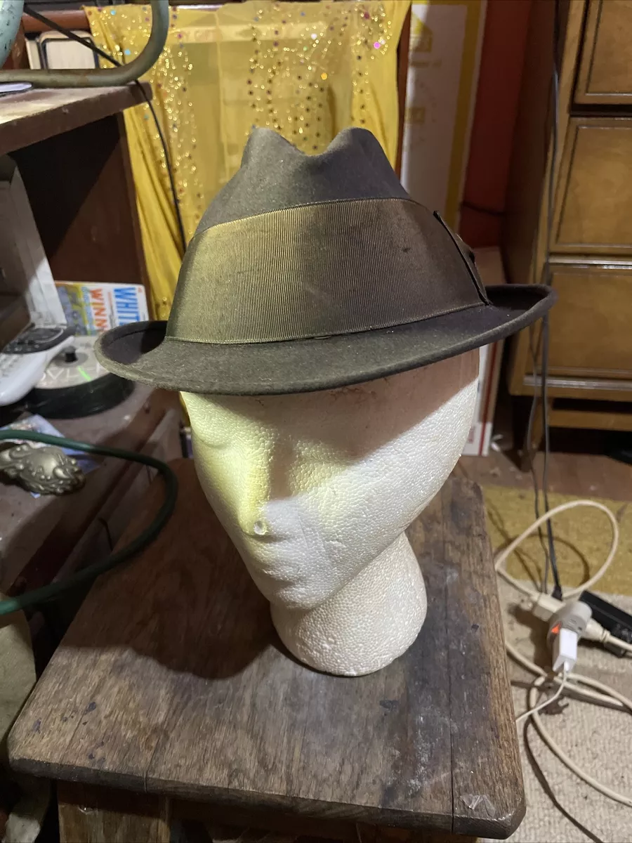 Vintage Dobbs Fifth Avenue New York Felt Hat Fedora Size 7 1 8 eBay