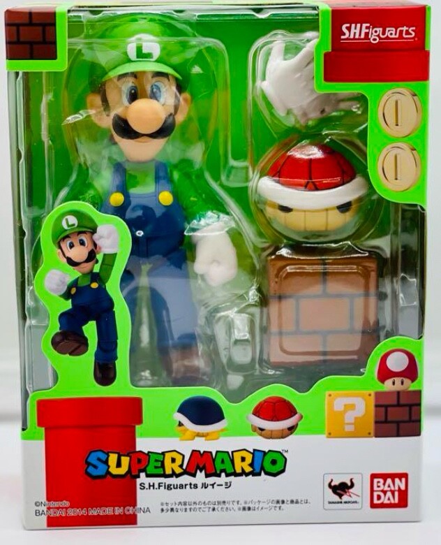 S.H.Figuarts Luigi Painted Movable Figure Super Mario BANDAI NEW
